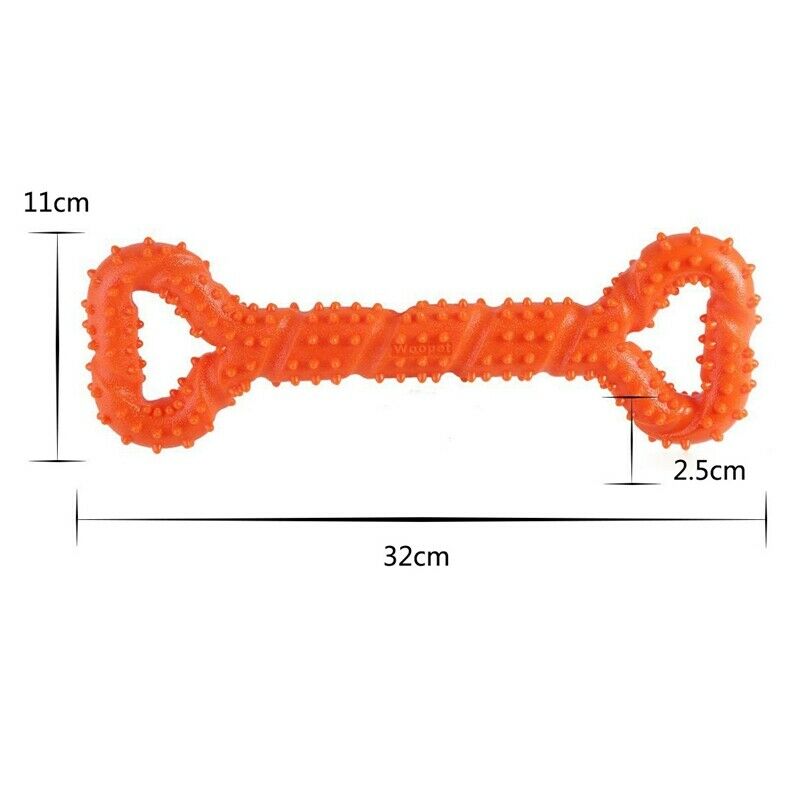 Durable Dog Chew Toys 13 Inch Bone Shape for Aggressive Chewers, Interactiv K2Y6