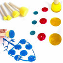 Round Paint Foam Sponge Brush Various Shaped and Sized, Watercolor Sponges