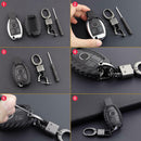 For Mercedes-Benz Carbon Fiber Smart Car Key Case Cover Fob Holder Accesso DFJ