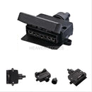 7 PIN ROUND FLAT ADAPTOR FEMALE RECTANGLE CARAVAN TRAILER PART BOAT