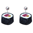 Cute Sushi Food Shape Acrylic Studs Earrings Funny Drop Dangle Earrings TEUS
