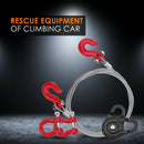 3 in 1 RC Truck Rescue Equipment Winch Snatch Block D-Ring Trailer Shackles Hook