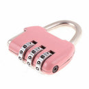 Luggage Box Resettable Combination Lock Padlock 3 Digit Number Pink F1Z1