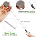 Retractable Metal Telescopic Keyring Reel Anti Lost Key Chain Clip Belt M3O B9C2