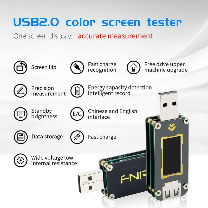 Current Voltage Meter USB 2.0 Tester QC2.0/QC3.0/FCP/SCP/AFC Capacity Tester