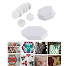 300x Hexagon Blank Paper Quilting Template English Paper Patchwork 3 Sizes