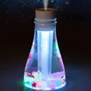 500ml Wishing Bottle Humidifier Air Purifier Essential Oil Diffuser (White) A