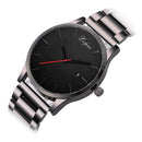 Lvpai Analog Watches Display Date Wristwatch Men Steel Strap Quartz Watch