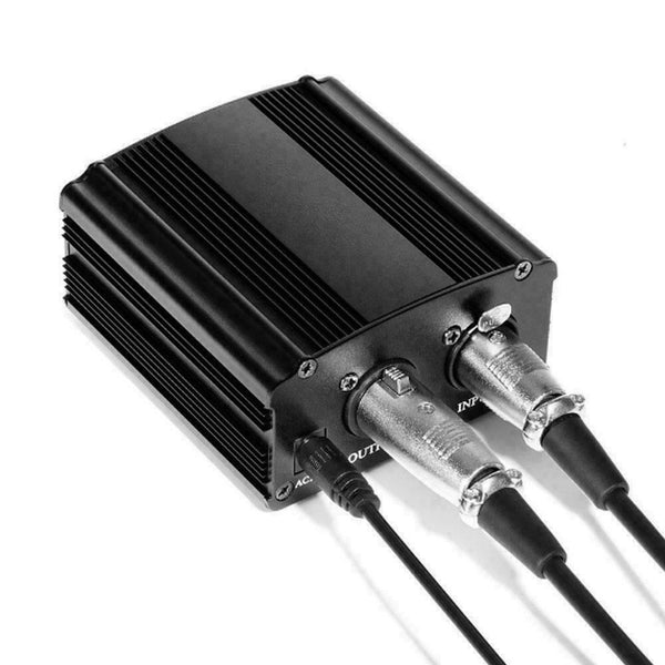 AC 48V Phantom Power Supply USB Power Adapter For Micro Condenser Q0Y7