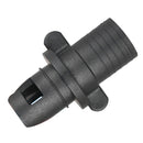 Plastic Air Pump Hose Inflatable Boat Kayak Canoe Valve Adapter Black