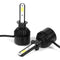 2x S2 Series COB LED Car Headlight Bulbs 8000lm Auto LED Bulbs Black (H1)