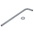 Round Curve 40cm Chrome Shower Head Arm Bathroom Home