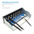 5.25 inch HUB 19 Pin to 2 USB 3.0+4 USB 2.0+BC1.2 Optical Drive Front Panel