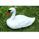 Floating Duck Ducklings and Swan Fish Pond Ornament Plastic Decoy Lifesize