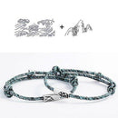 Couple Rope Braided Distance Magnetic Friendship Lover Matching Bracelet New