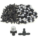 100Pcs(50 Pairs)Garden Irrigation Kit Adjustable Atomization Dripper Atomiz U3P3