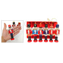 6pcs 12.5cm Nutcracker Puppet Christmas Ornaments Desktop Decoration Cartoons