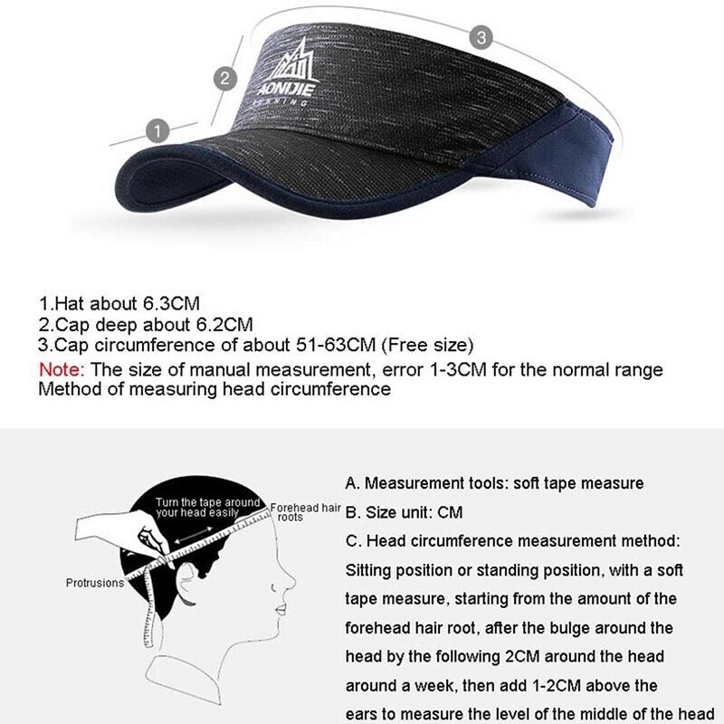 Aonijie Women Men Outdoor Running Hat Ultralight Quick Dry Visor Cap Sport  E4H3