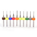 10Pcs PCB Print Circuit Board Carbide Micro Drill Bits Tool 0.3mm to 1.2 mm  Z