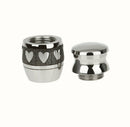 2Pcs Mini Memorial Keepsake Charms Pendant, Screw Cremation Urns Jar Container