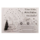 Christmas tree House Xmas car bring Greetings Stamps Clear Silicone DIY Cr ME