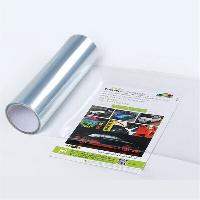 1 Roll 40cmx120cm UV Sunlight Protection Vinyl Headlight Wrap Cover Clear Film