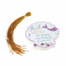 24pcs Thank You Tags Mermaid Shell Tags with String Gift Box Packaging Labels M&