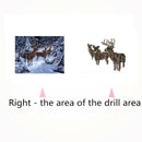5D Diamond Painting By Number Kits Winter Snow & Deer Rhinestone Pictures