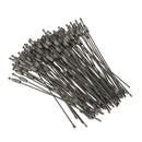 100pcs Stainless Steel Screw Locking Wire Keychain Cable Key Rings Outdoor