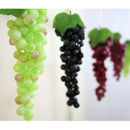 Artificial Grapes Bunch Fruits Ornament Cafe Shop Store Bar 60 Head- Green