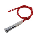 12V 6mm LED Indicator Singal Light Bulb with Wrie for Car Truck Boat White