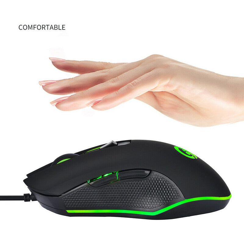 G70 USB Wired RGB Backlit Gaming Mouse 6 Button 3600DPI Computer Mouse Mice