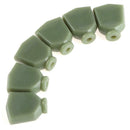 6pcs Jade Green Guitar Tuning Peg Key Tuners Heads Button Knobs Handle Caps