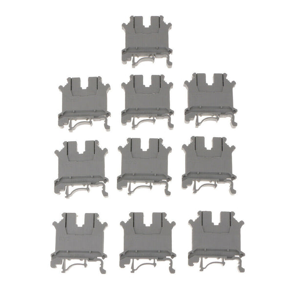 10 Pcs DIN  Terminal Block 2 Ways 800A Flame Retardant Plastic