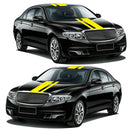 3pcs Car Decorative Stickers Auto Racing Sports Covers Head Tail Styling Decals
