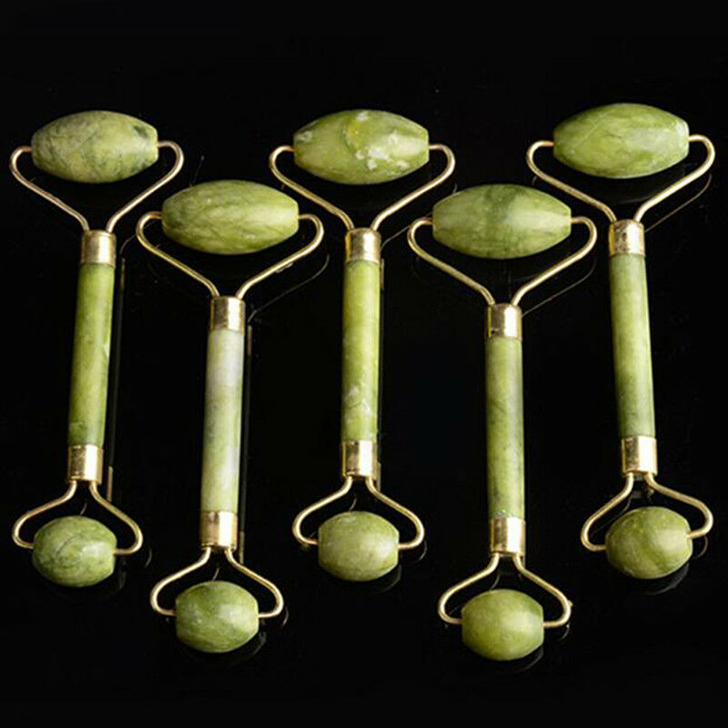 Natural facial beauty massage tool jade roller face thin body massager skin SE