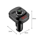 Car Kit FM Transmitter Dual USB + Type-C Port Charge C2L5 MP3 Audio Player F7J2
