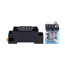 LY2NJ HH62P-L JQX-13F 220V AC Coil DPDT Power Relay 8 Pin w PTF08A Socket L6W9