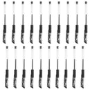 20pcs 0.5mm Neutral Black Refill Gel Pens Office School Supply Stationery