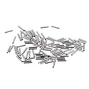 100 Pieces Crimping Loop Sleeve Tool Fishing Line Tackle Rigs 1.0x8mm