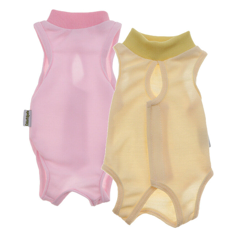 2x After Surgery Wear Weaning Keep Warm Recovery Cloth Suit for Cats Dogs S