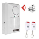 Wireless IR Motion Sensor Detector & 2 Remote Home Security Burglar Alarm S