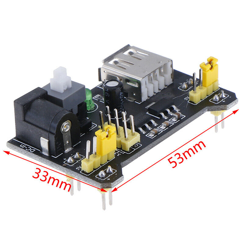 MB102 MB-102 Breadboard Power Supply Module 3.3V/5V For Solderless Bread Bo C Gw
