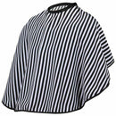 Hair Cutting/Barbers Cape - Adjustable Black and White Stripe Hairdressing  K8Q1