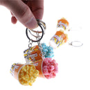 Creative Simulation Artificial Food Keychain Toycorn Bowlful Key Pendant LJ