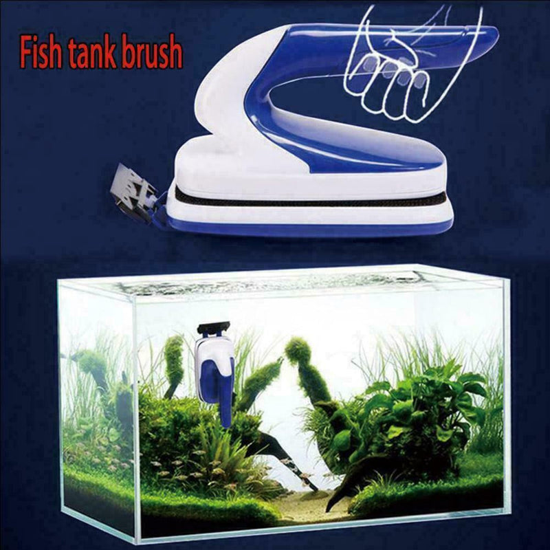 1* Magnetic Aquarium Fish Tank Algae Glass Cleaner Brushs Floating-Clean Sc P0X8