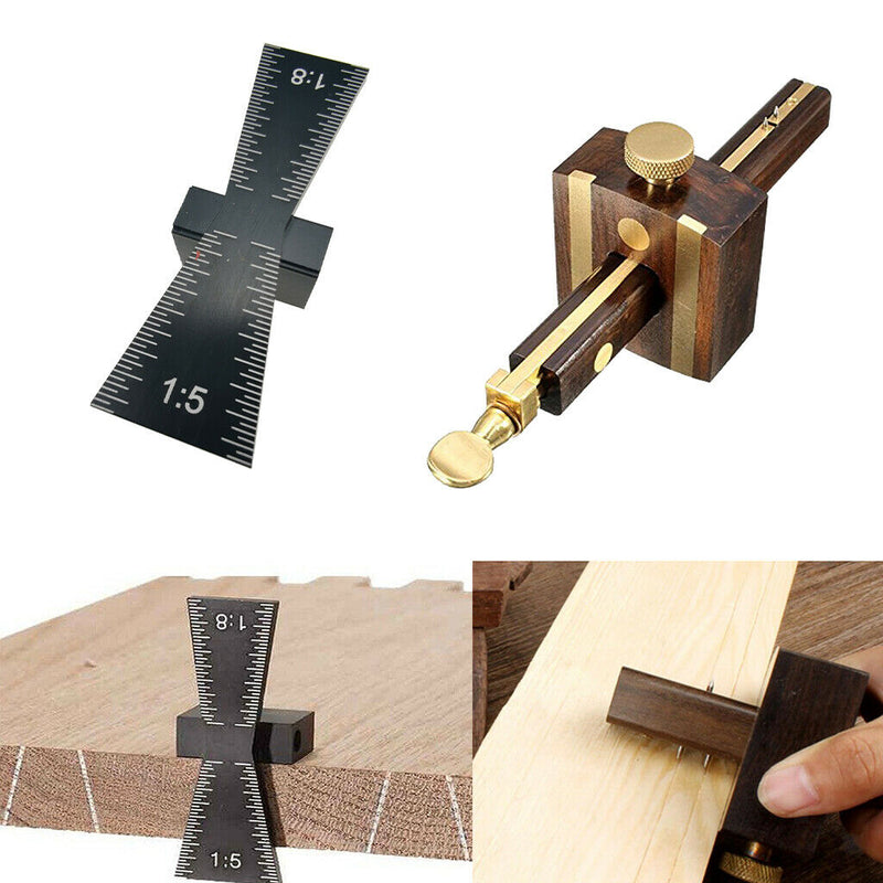 Wood Marking Gauge Wood Scribe Mortise Gauge With Brass Screw and 1pc Dovetail