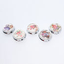 Round Compact 3 Compartment Medicine Case, Pill Box for Pocket or Purse with