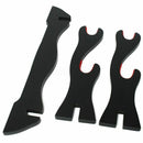 2 Tier Katana Samurai Sword Holder Black Bracket Hanger Red Cotton Display