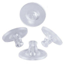 50x Heavy Duty Rubber Earring Backs Sleeves Holders Stoppers Soft Nut Silicone